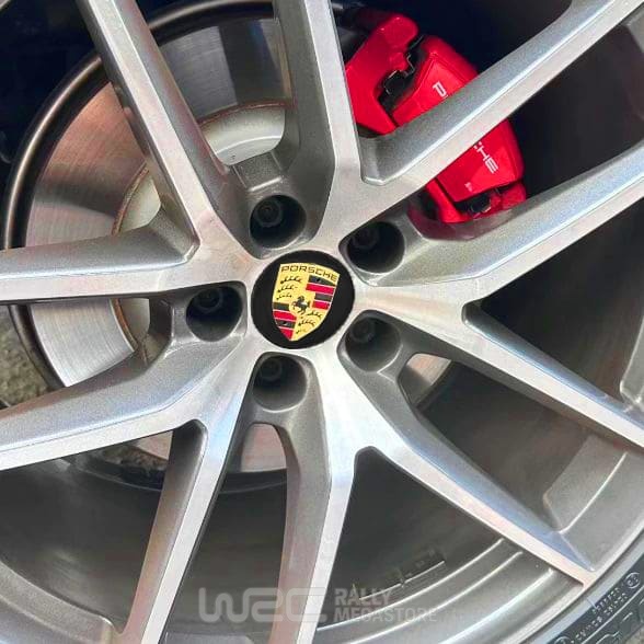 CACHE MOYEU PORSCHE NOIR 76MM
